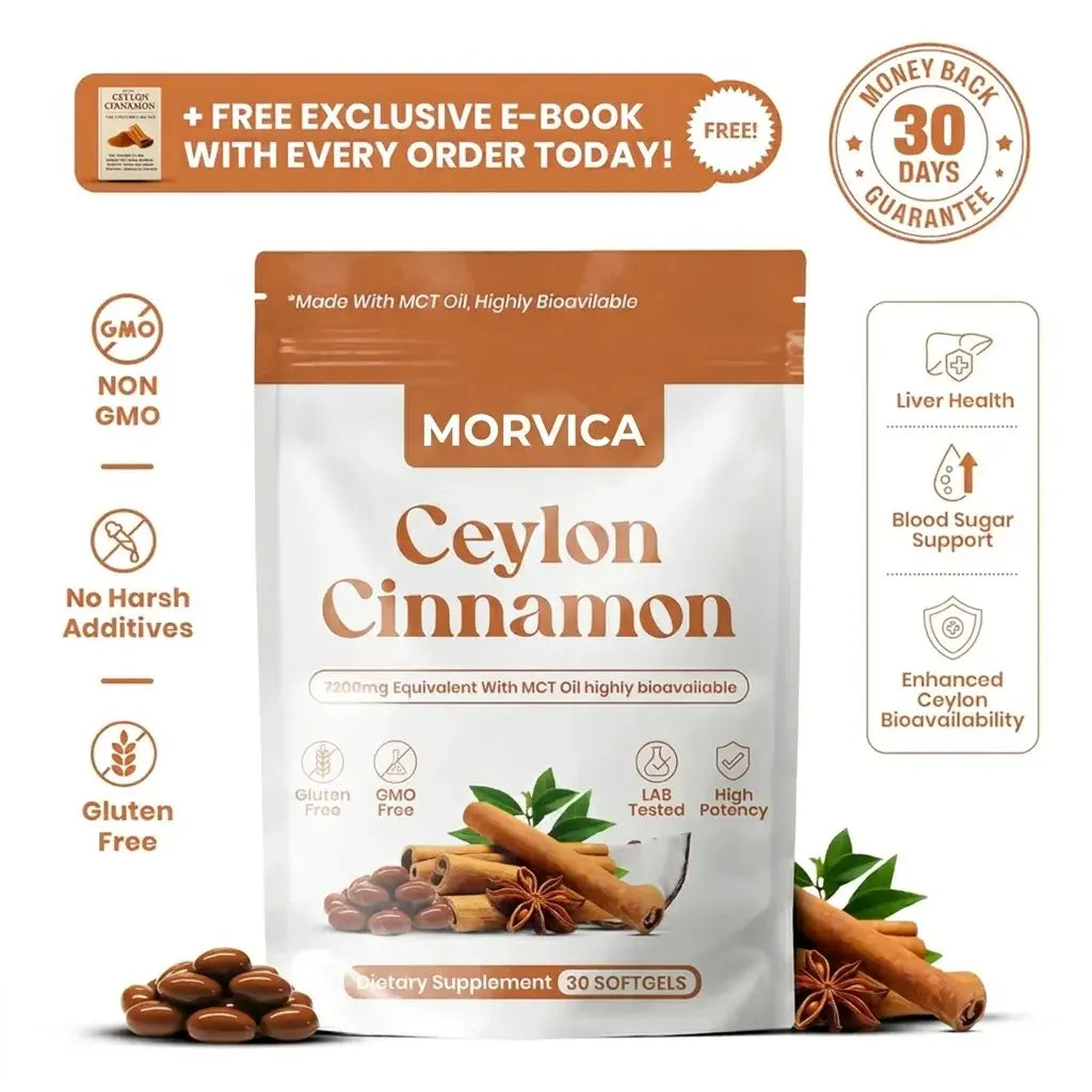 Ceylon Cinnamon 7200mg Equivalent with MCT Oil