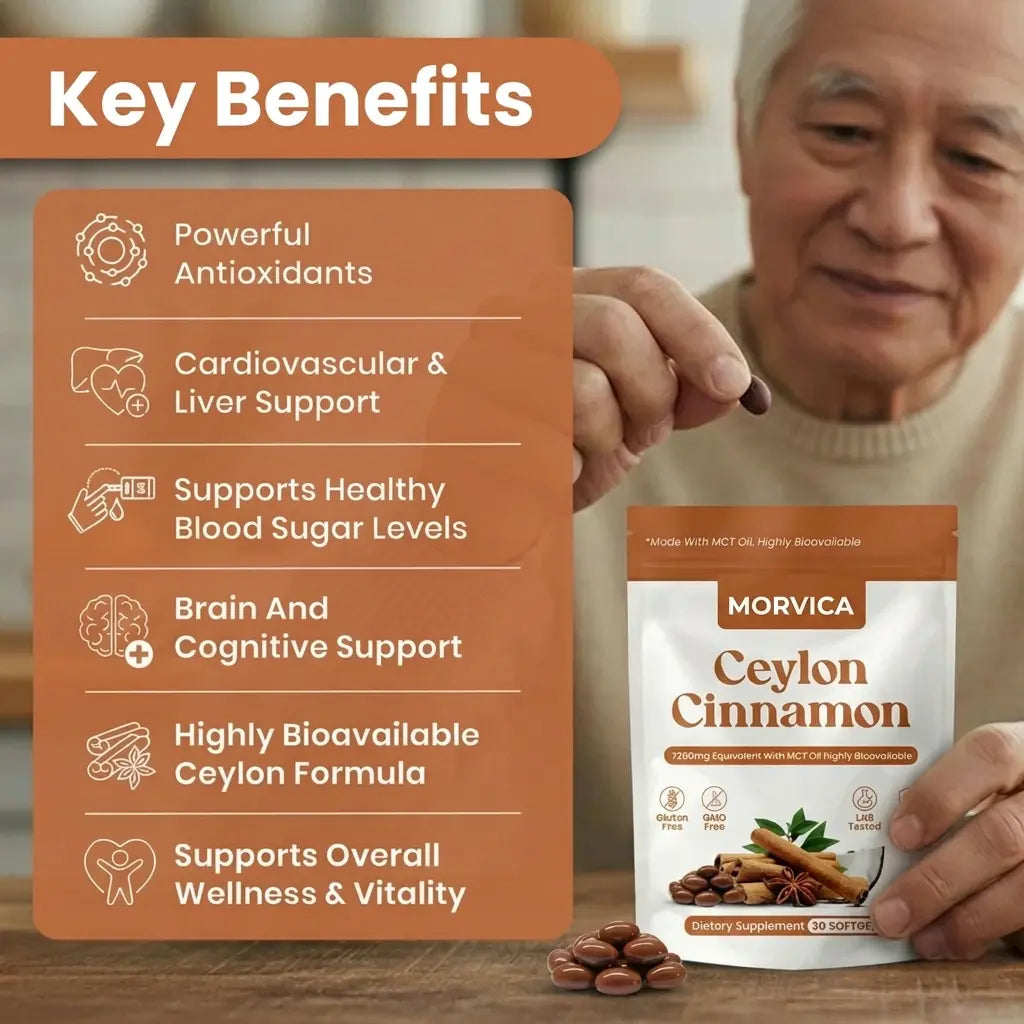 Ceylon Cinnamon 7200mg Equivalent with MCT Oil